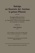 Beiträge zur Kenntnis der Amylase in grünen Pflanzen: Inauguraldissertation zur Erlangung der Doktorwürde der Mathematisch-Naturwissenschaftlichen Fakltät der Hochschule zu Stockholm