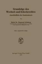 Grundzüge des Wechsel- und Scheckrechtes einschließlich der Gesetzestexte