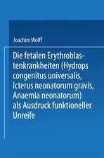 Die Fetalen Erythroblastenkrankheiten (Hydrops Congenitus Universalis, Icterus Neonatorum Gravis, Anaemia Neonatorum) als Ausdruck Funktioneller Unreife