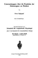 Untersuchungen über die Funktion der Seitenorgane an Fischen