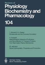 Reviews of Physiology, Biochemistry and Pharmacology