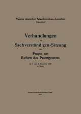 Verhandlungen der Sachverständigen-Sitzung über Fragen zur Reform des Patentgesetzes