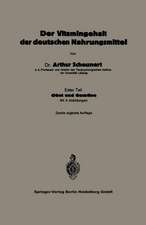 Der Vitamingehalt der deutschen Nahrungsmittel