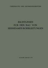 Richtlinien für den Bau von Heissdampf-Rohrleitungen