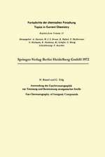 Anwendung der Gaschromatographie zur Trennung und Bestimmung anorganischer Stoffe