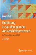 Einführung in das Management von Geschäftsprozessen: Six Sigma, Kaizen und TQM