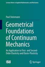 Geometrical Foundations of Continuum Mechanics: An Application to First- and Second-Order Elasticity and Elasto-Plasticity