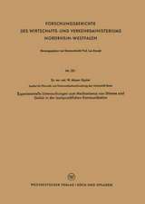 Experimentelle Untersuchungen zum Mechanismus von Stimme und Gehör in der lautsprachlichen Kommunikation