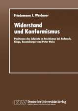 Widerstand und Konformismus: Positionen des Subjekts im Faschismus bei Andersch, Kluge, Enzensberger und Peter Weiss