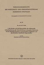 I. Die Struktur und die Eigenschaften der Halbmetalle. II. Die Bestimmung der Atomverteilung in amorphen Substanzen. III. Die chemische Bindung in anorganischen Festkörpern und das Entstehen metallischer Eigenschaften: aus dem Chemischen Institut der Universität Bonn