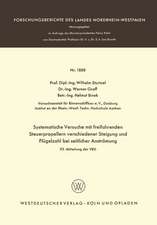 Systematische Versuche mit freifahrenden Steuerpropellern verschiedener Steigung und Flügelzahl bei seitlicher Strömung: 93. Mitteilung der VBD