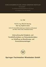 Untersuchung des Festigkeits- und Verschleißverhaltens von Polyamidzabnrädern zur Schaffung von Berechnungs- und Konstruktionsunterlagen