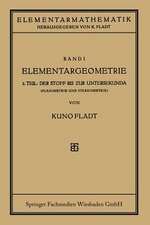 Elementargeometrie: Der Stoff Bis Zur Untersekunda