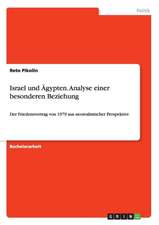 Israel und Ägypten. Analyse einer besonderen Beziehung