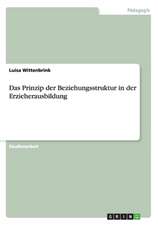 Das Prinzip der Beziehungsstruktur in der Erzieherausbildung