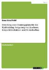 Erstellung eines Trainingsplans für das Krafttraining. Steigerung von Ausdauer, Körperfettreduktion und Muskelaufbau