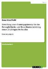 Erstellung eines Trainingsplanung für das Beweglichkeits- und Koordinationstraining einer 21-jährigen Probandin