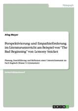 Perspektivierung und Empathieförderung im Literaturunterricht am Beispiel von 