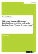 Mikro- und Makrogeschichte der Pinochet-Diktatur in Chile in Alejandro Zambras Roman 