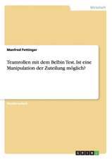 Teamrollen mit dem Belbin Test. Ist eine Manipulation der Zuteilung möglich?