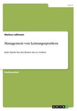 Management von Leistungssportlern