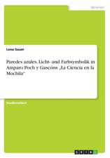 Paredes azules. Licht- und Farbsymbolik in Amparo Poch y Gascóns 