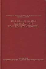 Das Register des Patriarchats von Konstantinopel