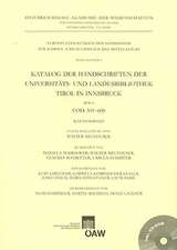 Katalog der Handschriften der Universitats- Und Landesbibliothek Tirol In Innsbruck