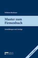 Muster zum Firmenbuch