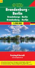 Brandenburg - Berlin, Autokarte 1:200.000