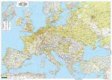 Wall map magnetic marker board: Europe physical, 1:3.5 million.