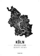 Cologne, design poster, glossy photo paper