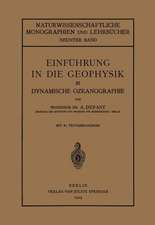 Einführung in die Geophysik: III Dynamische Ozeanographie