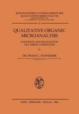 Qualitative Organic Microanalysis: Cognition and Recognition of Carbon Compounds