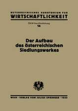 Der Aufbau des Österreichischen Siedlungswerkes: Bericht des Ökw-Arbeitsausschusses „Innenkolonisation“