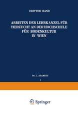 Arbeiten der Lehrkanzel für Tierzucht an der Hochschule für Bodenkultur in Wien