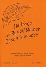 Beiträge zur Rudolf Steiner Gesamtausgabe, Heft 89/90