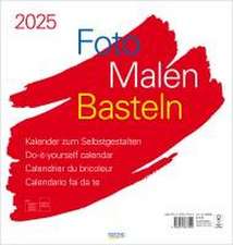 Foto-Malen-Basteln Bastelkalender weiß groß 2025