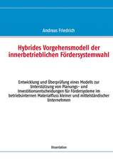 Hybrides Vorgehensmodell der innerbetrieblichen Fördersystemwahl