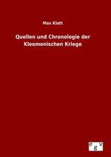 Quellen Und Chronologie Der Kleomenischen Kriege