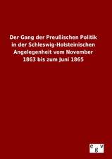 Der Gang Der Preussischen Politik in Der Schleswig-Holsteinischen Angelegenheit Vom November 1863 Bis Zum Juni 1865