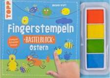 Fingerstempeln. Bastelblock Ostern