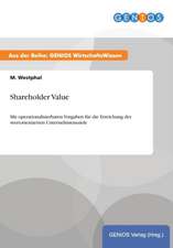 Shareholder Value