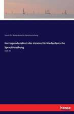 Korrespondenzblatt des Vereins für Niederdeutsche Sprachforschung