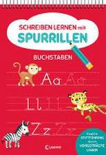 Schreiben lernen mit Spurrillen - Buchstaben