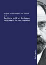 Tagebücher und Briefe Goethes aus Italien an Frau von Stein und Herder