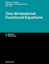 One-dimensional Functional Equations