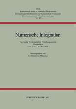 Numerische Integration: Tagung im Mathematischen Forschungsinstitut Oberwolfach vom 1. bis 7. Oktober