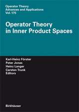 Operator Theory in Inner Product Spaces