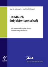 Handbuch Subjektwissenschaft